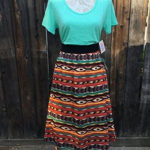 Beautiful Multicolored Lularoe Lola Skirt XS NWT